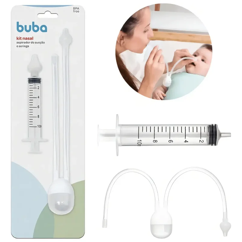 Kit aspirador nasal para bebê